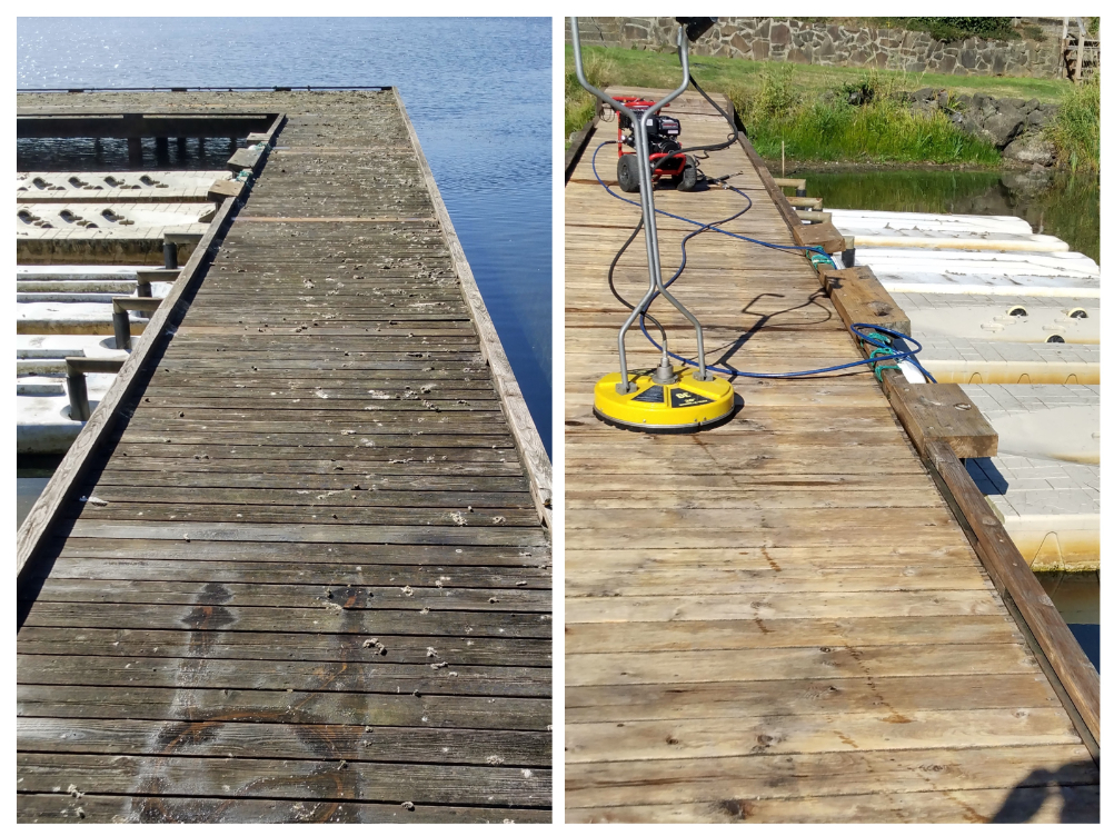 Dock cleaning