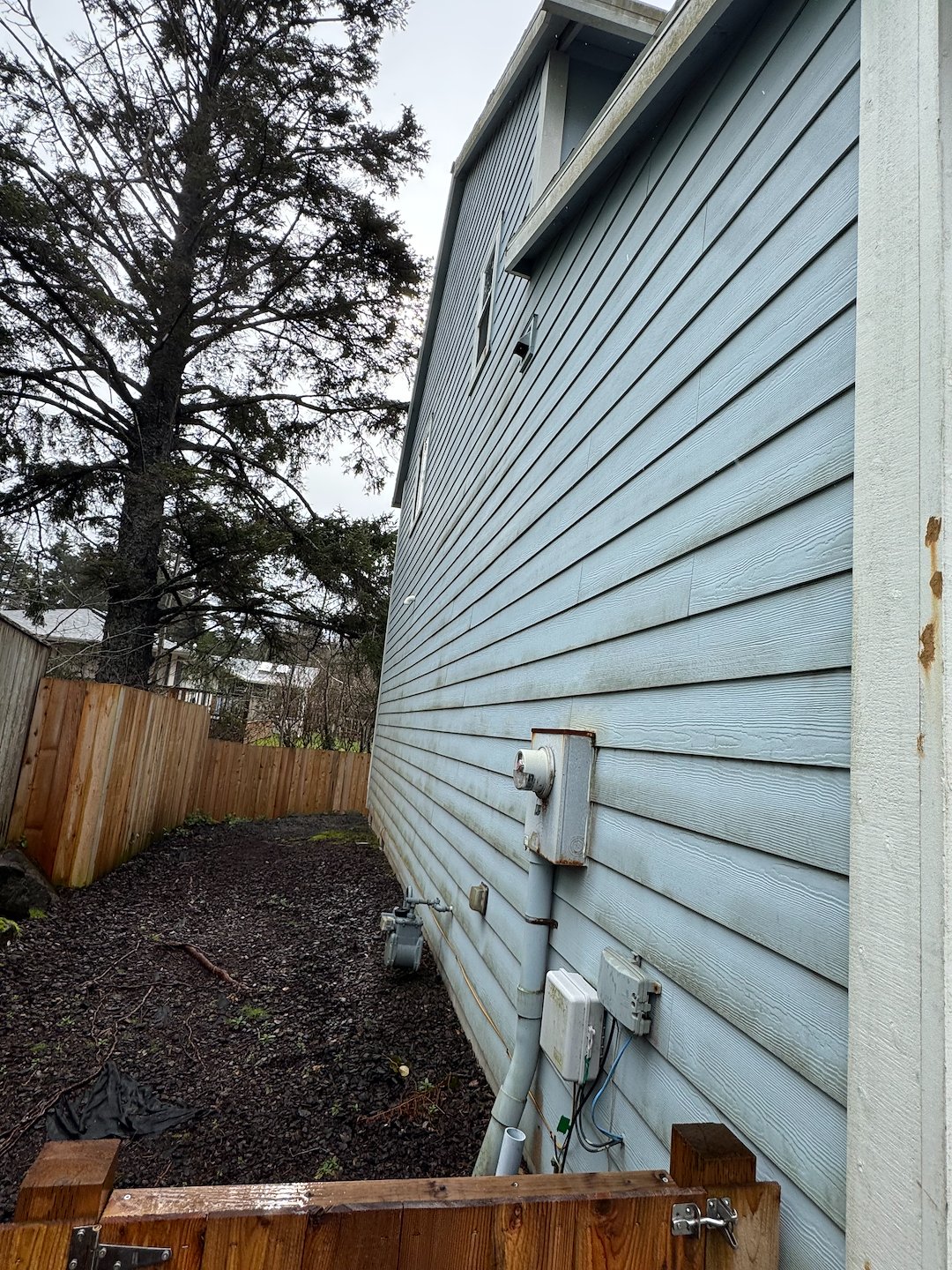 House Washing in Newport, OR – Removing Deep Red & Orange Algae from Vinyl Siding